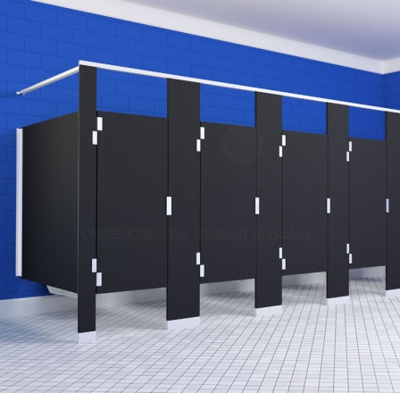 Shower Stalls - HDPE Solid Plastic - Partition Plus